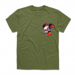BAT SKULL Унисекс / мъжка тениска с директен цветен принт 